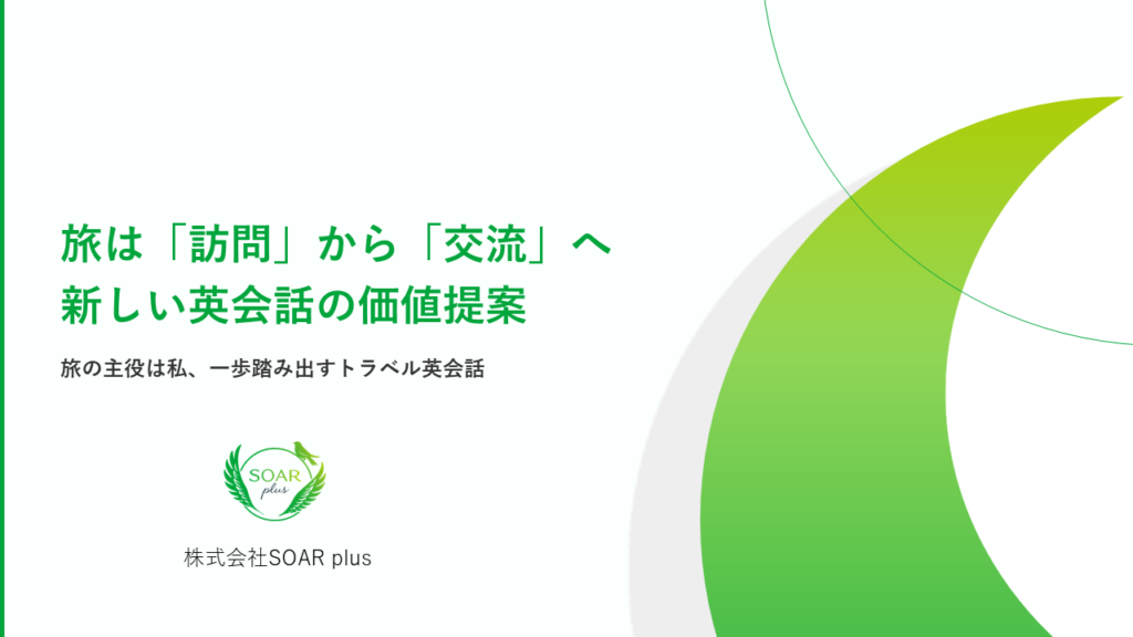 旅行英会話プログラム　資料